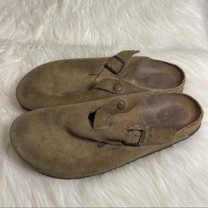 Birkenstock Boston Suede Clogs Size 45